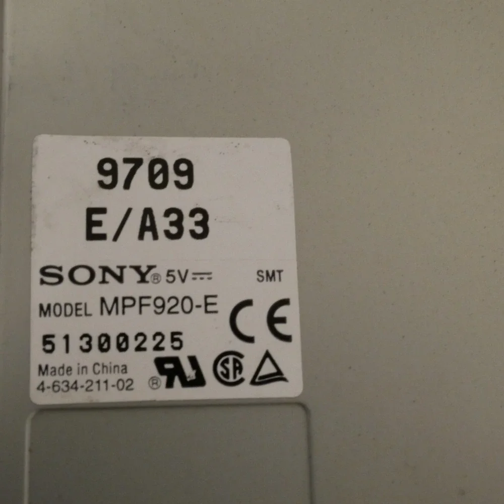 Sony MPF920-E Internal Desktop 3.5 inch Floppy Disk Drive 1.44MB - Tested 22